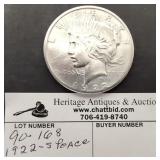 1922 - S Peace Silver Dollar