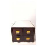 Vintage 4 drawer Metal Storage Cabinet