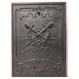 Antique Cast Iron Neo classical Fire Place Cover