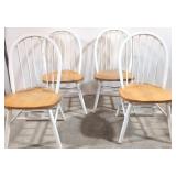 4 spindle bow back dinette chairs