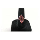 .925 Marquise cut citrine ring