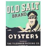 Old Salt Brand Oysters Sign