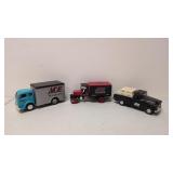 Three Ace Hardware die cast truck banks