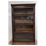 Antique oak 4 stack lawyers bookcase
