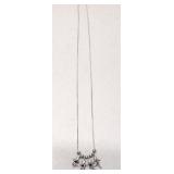 Sterling Chain & 4 sterling children charms