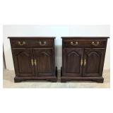 Pair Henkel Harris Mahogany night stands