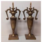 Two large Brass Architectural finials