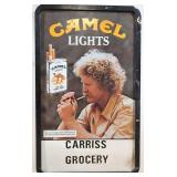 Vintage Camel Lights Cigarette metal sign