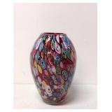 Murano Millefiori glass vase