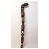 Vintage Folk Art Carved Walking stick