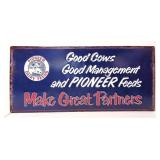 Pioneer Dairy Feeds sign