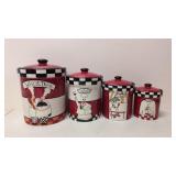 Dan Dipaolo Chef 4 piece canister set