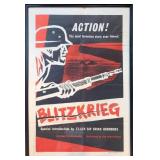 Original British one Sheet Blitzkrieg Film Poster