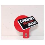 Cummins Diesel metal tag topper