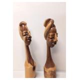 Vintage Caribbean Tiki Folk Art Figures