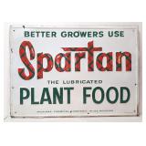 Vintage Spartan Plant Food sign