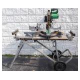 Hitachi C12LCH digital & Laser Mitre Saw on stand