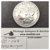1890 Morgan Silver Dollar