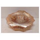 Vintage Fenton Horse Head Madellion Marigold bowl