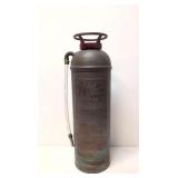 Vintage Pyrene 2 1/2 Gallon brass fire extinguishr