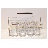 8 mid century modern glass in cady