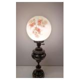 Vintage brass parlor lamp