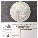 1921 S Morgan Silver Dollar