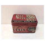 1930s - 40s Pep Boys Handy Bulb Kit with bulbs