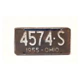 1955 Ohio iicense plate