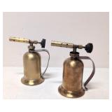 Two Lenk Brass Blow Torches