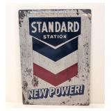 Standard Station metal sign