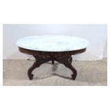Victorian marble top coffee table