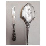 Alvin Sterling hair Brush and letter opener