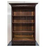Antique Mahogany open bookcase