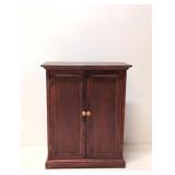 2 door wooden doll wardrobe