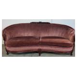 Antique Country French mauve covered sofa