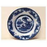 1800s Flow Blue porcelain plate