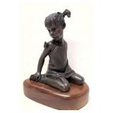 Bronze Girl Sculpture by Jo Saylors