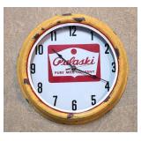 Pulaski Pure Milk clock