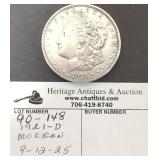 1921 - D Morgan Silver Dollar