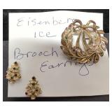 Eisenberg Rhinestone Christmas Jewelry