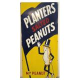 Porcelain Planters Mr. Peanut Sign