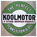 Porcelain 30 ' Koolmotor Oil Sign