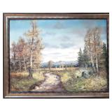 Vintage oil on Canvas landscape painting