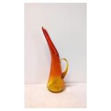 Vintage Kanawha Amberina Swung pitcher