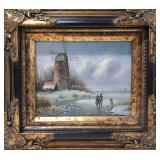 Signed oil painting on board