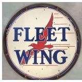 48' Fleet Wing Double Sided Porcelain Sign & hange