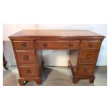 Davis Cabinet Solid Beech Kneehole Desk