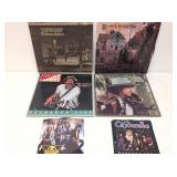 4 Vintage Rock Albums & (2) 45 RPM records