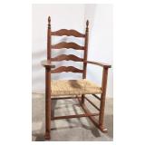 Vintage Cherry Rabbit Ear ladder back rocker